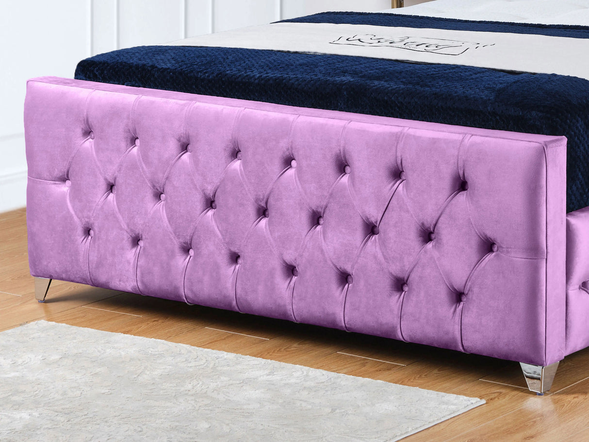 Kensington Wingback Upholstered Bed