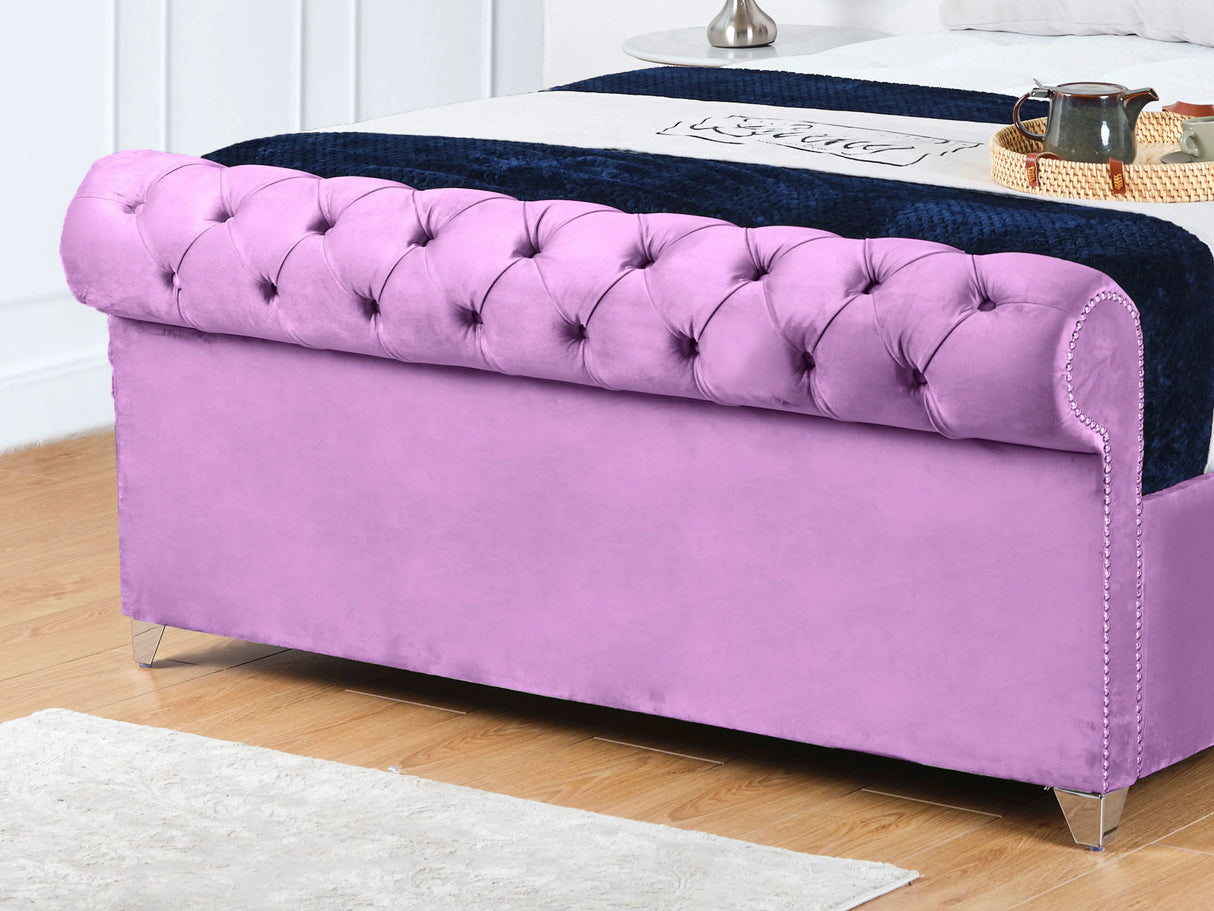 Chesterfield Sleigh Upholstered Bed
