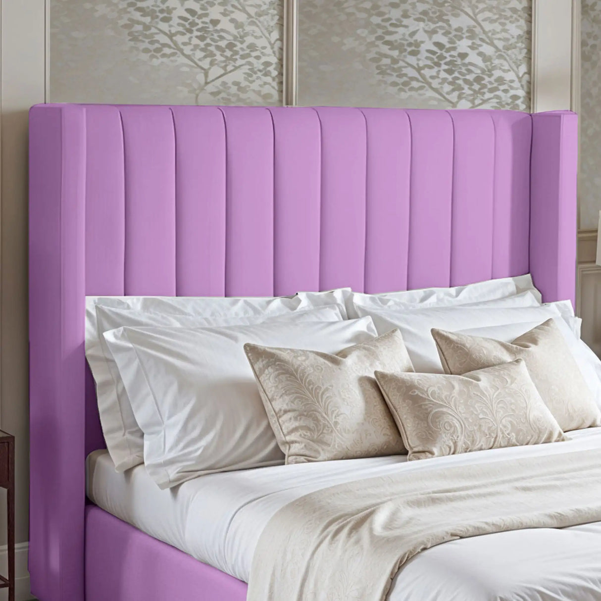 Barcelona Wingback Upholstered Bed