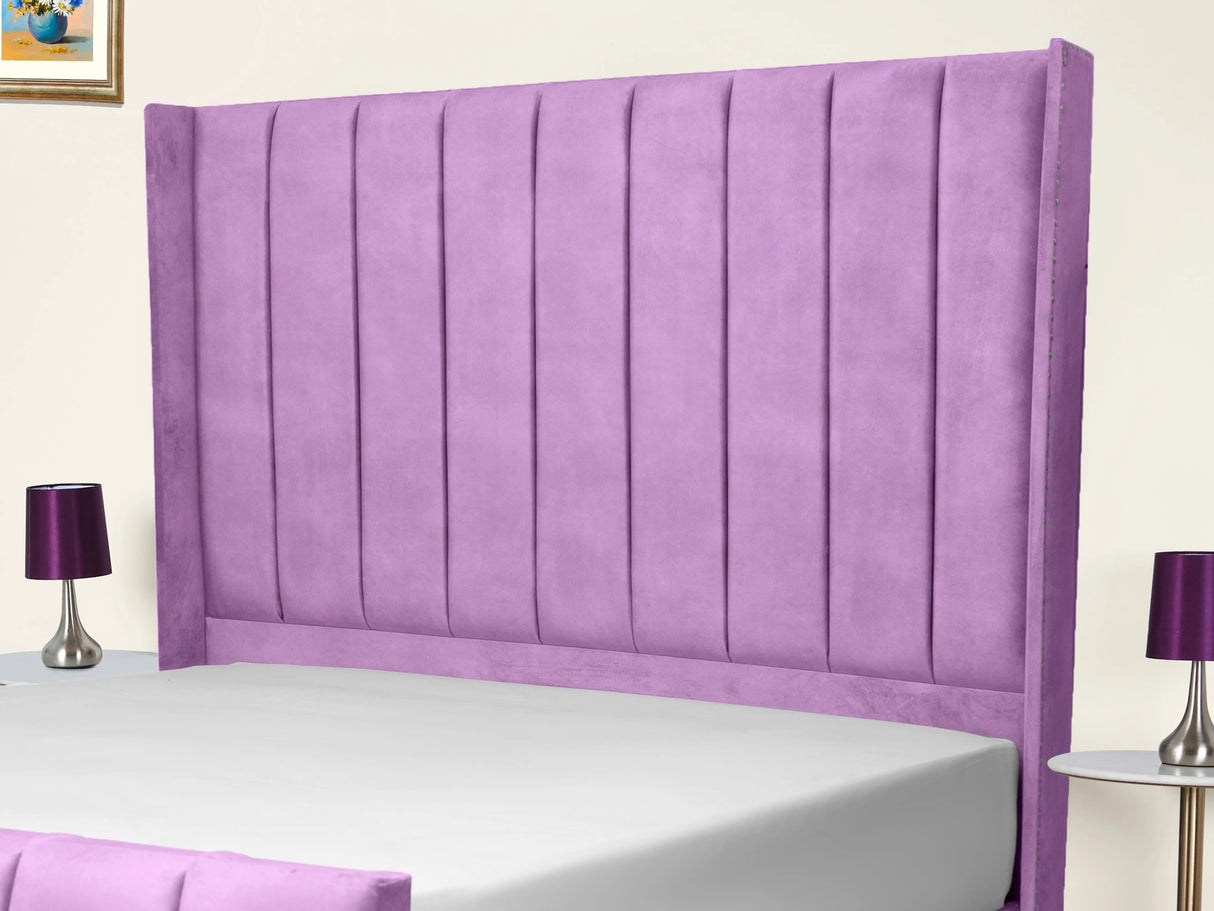 Sara Wingback Upholstered Bed
