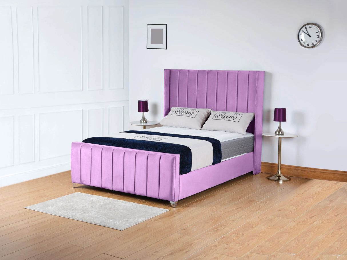 Empire Wingback Upholstered Bed