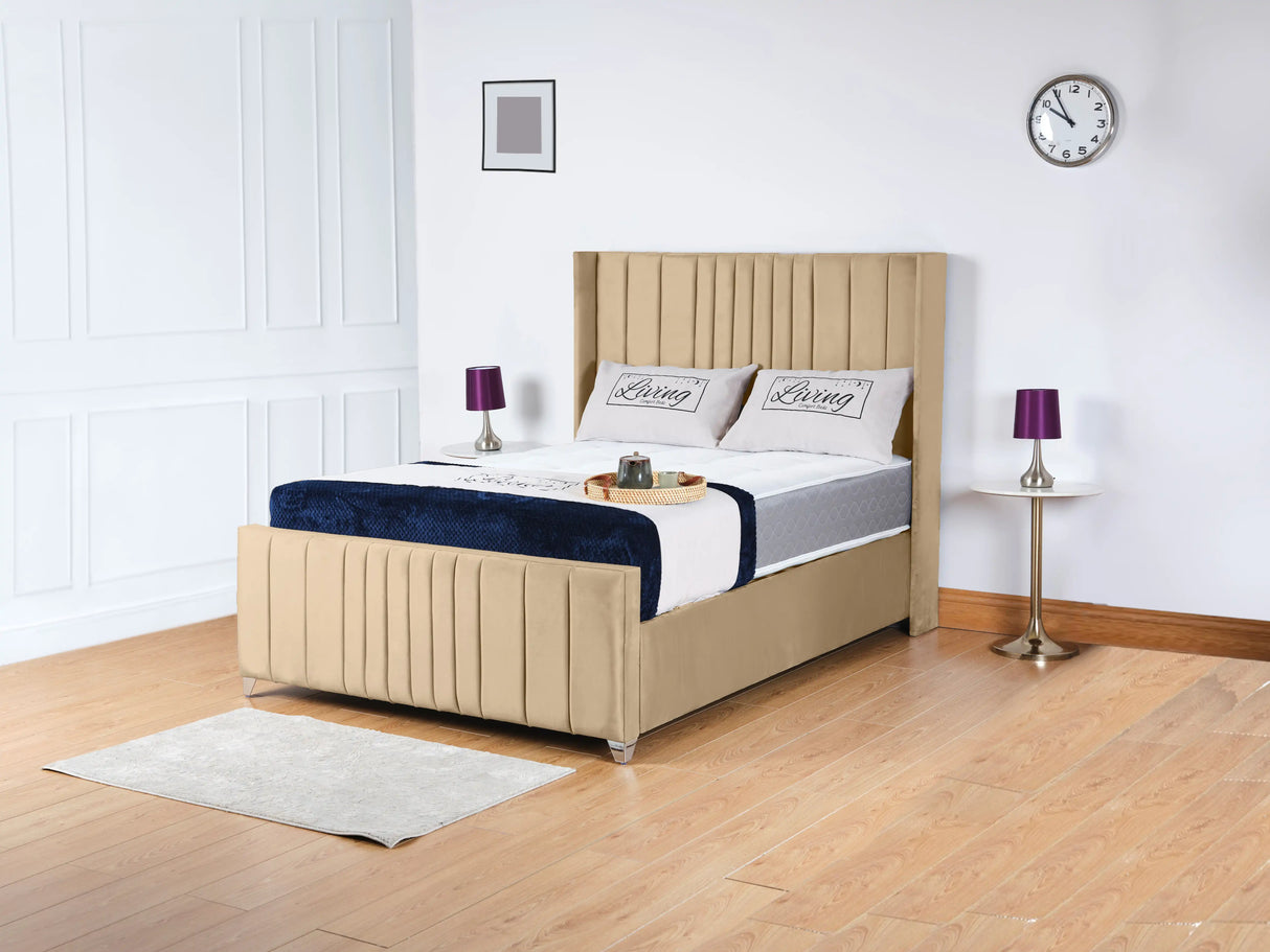 Balmoral Wingback Upholstered Bed
