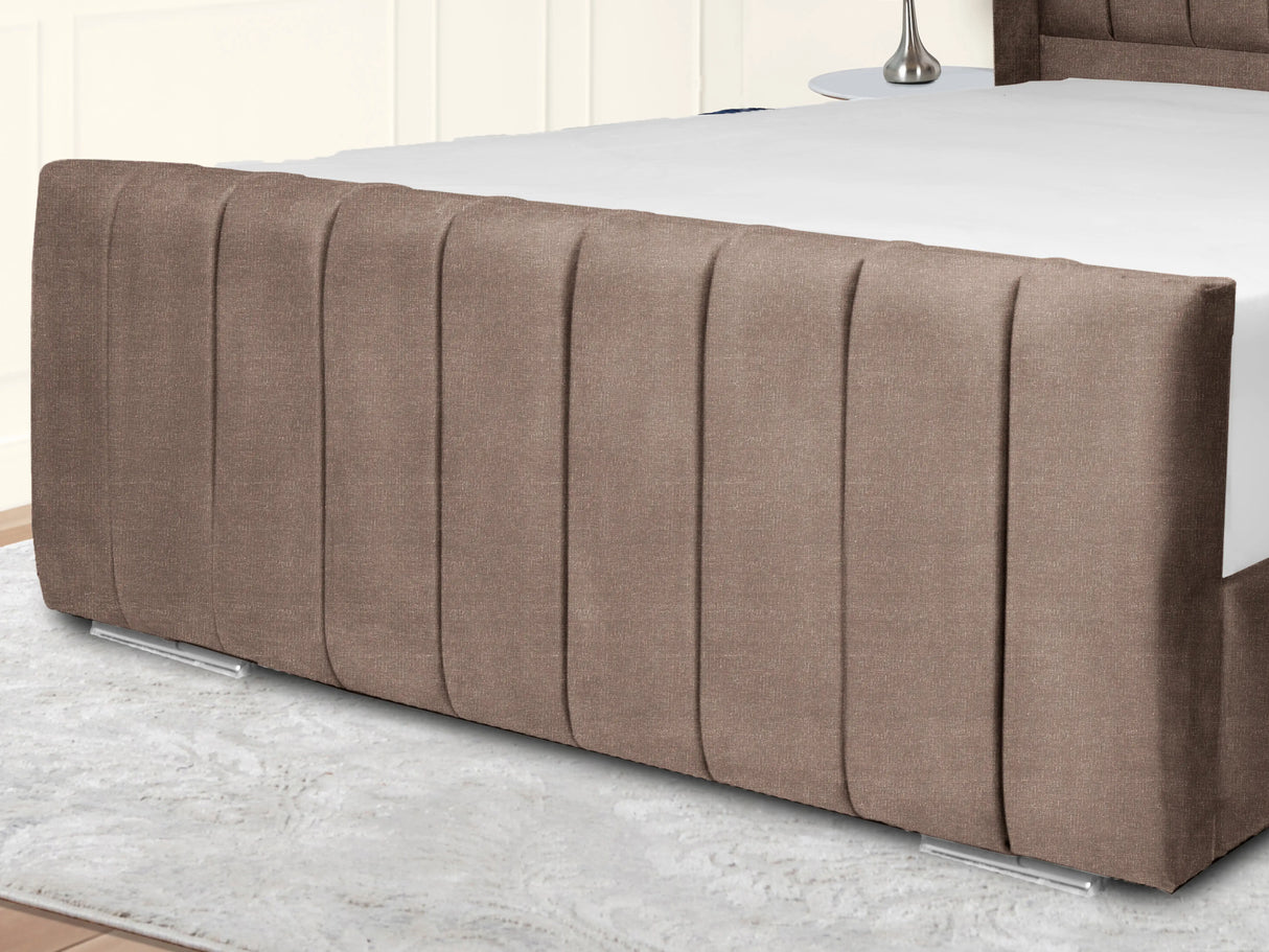 Sara Wingback Upholstered Bed
