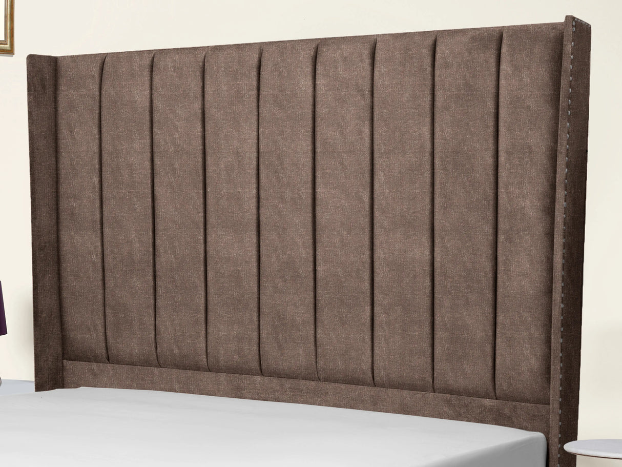 Sara Wingback Upholstered Bed