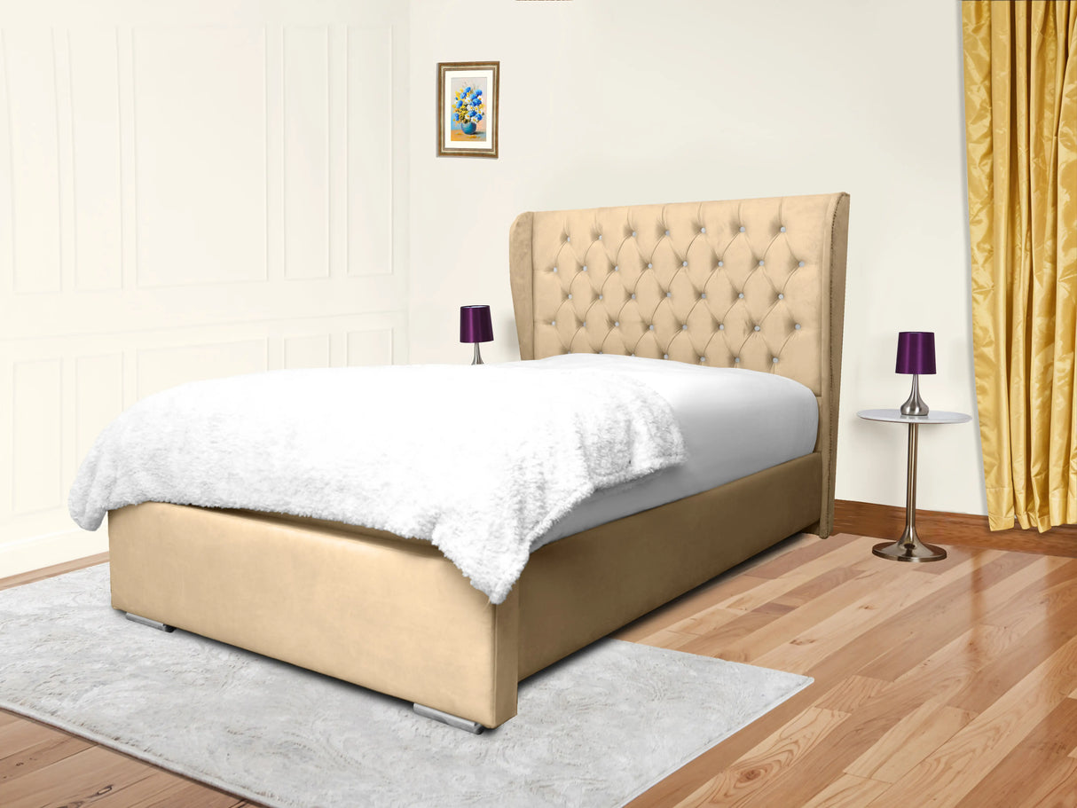 Cierra Wingback Upholstered Bed