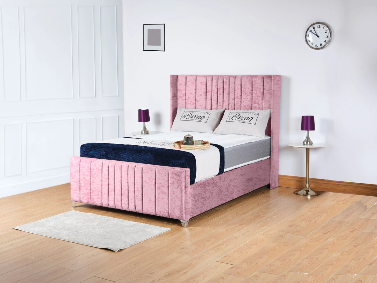 Balmoral Wingback Upholstered Bed