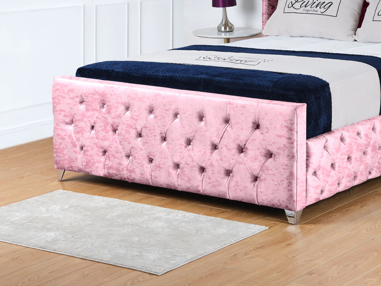 Kensington Wingback Upholstered Bed