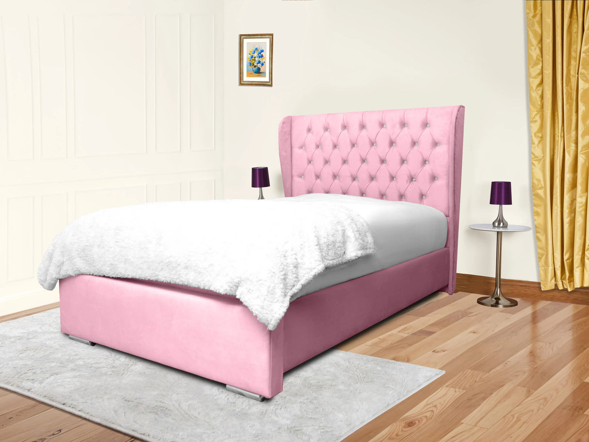 Cierra Wingback Upholstered Bed