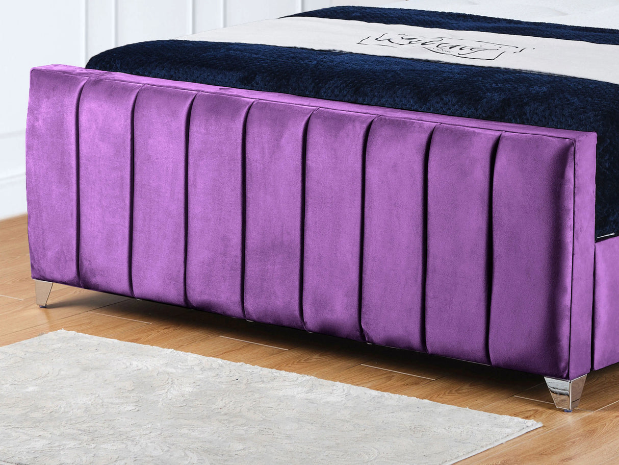 Empire Wingback Upholstered Bed