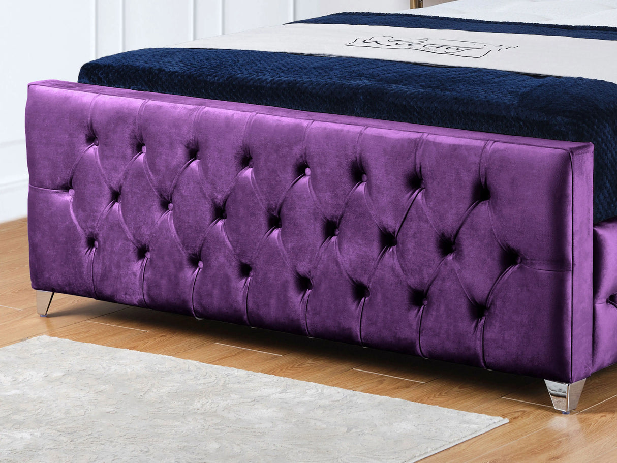 Kensington Wingback Upholstered Bed