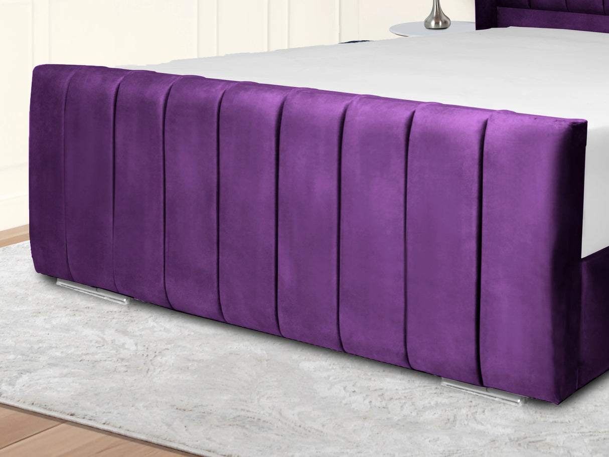 Sara Wingback Upholstered Bed