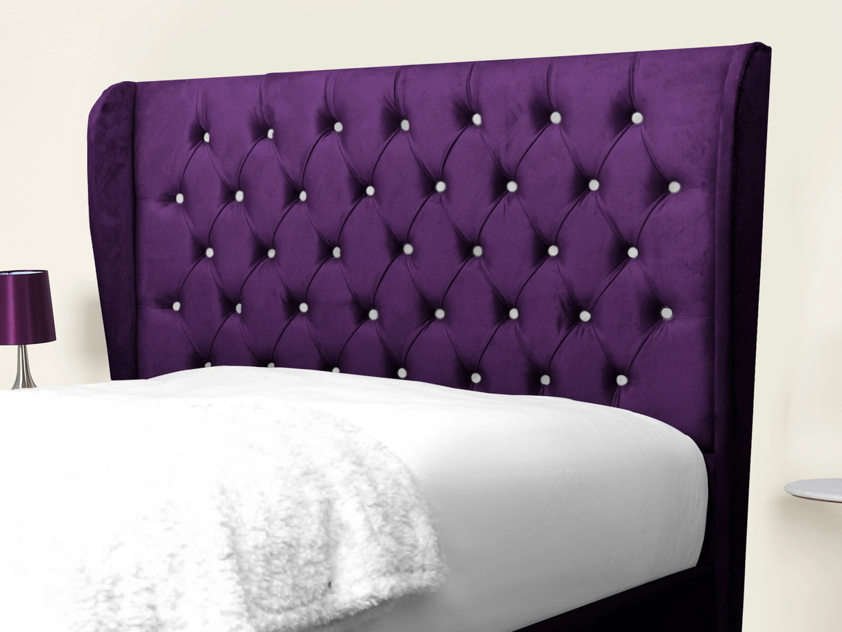 Cierra Wingback Upholstered Bed