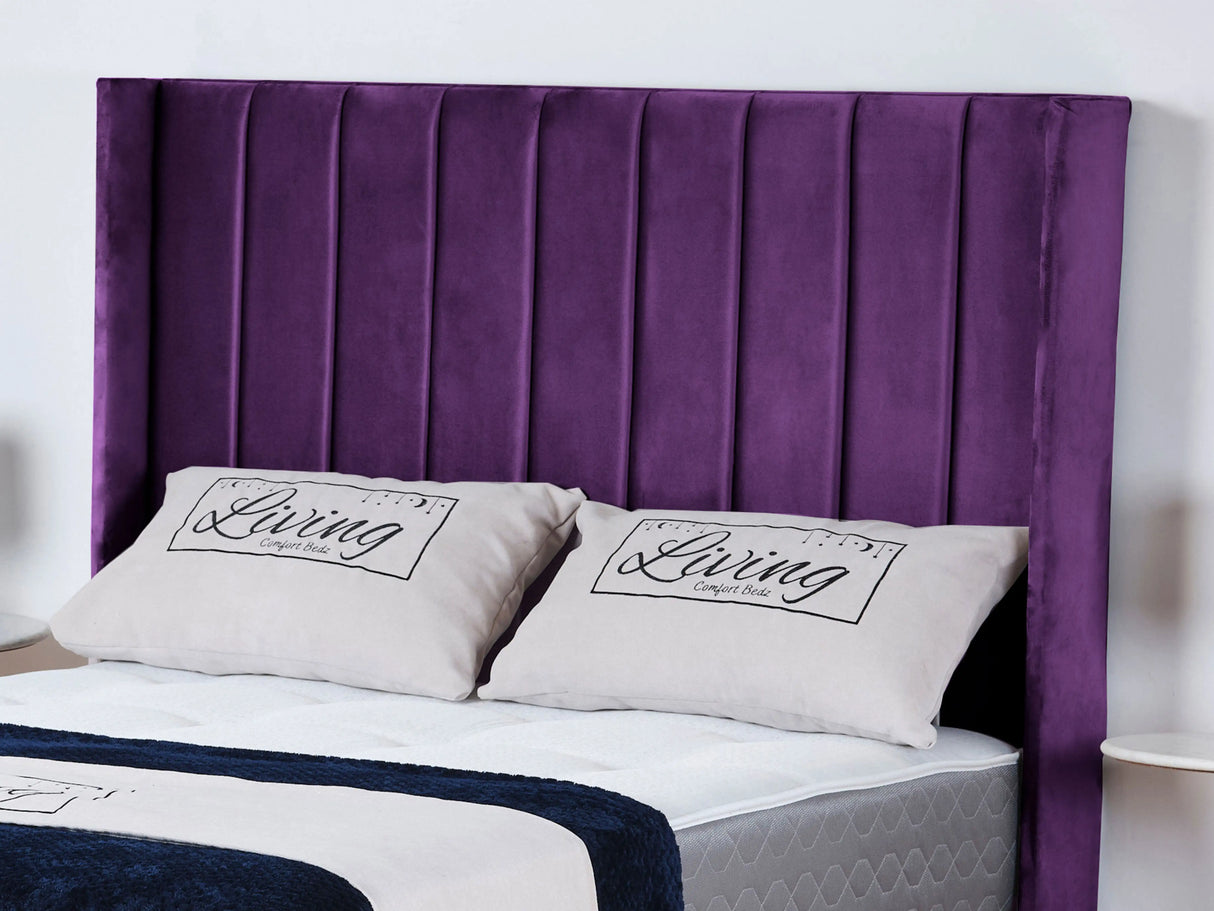 Empire Wingback Upholstered Bed