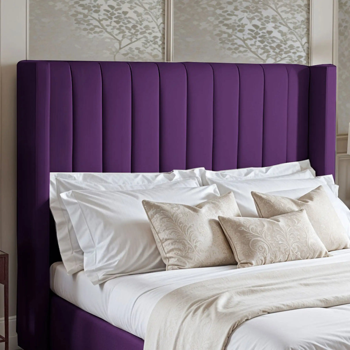 Barcelona Wingback Upholstered Bed