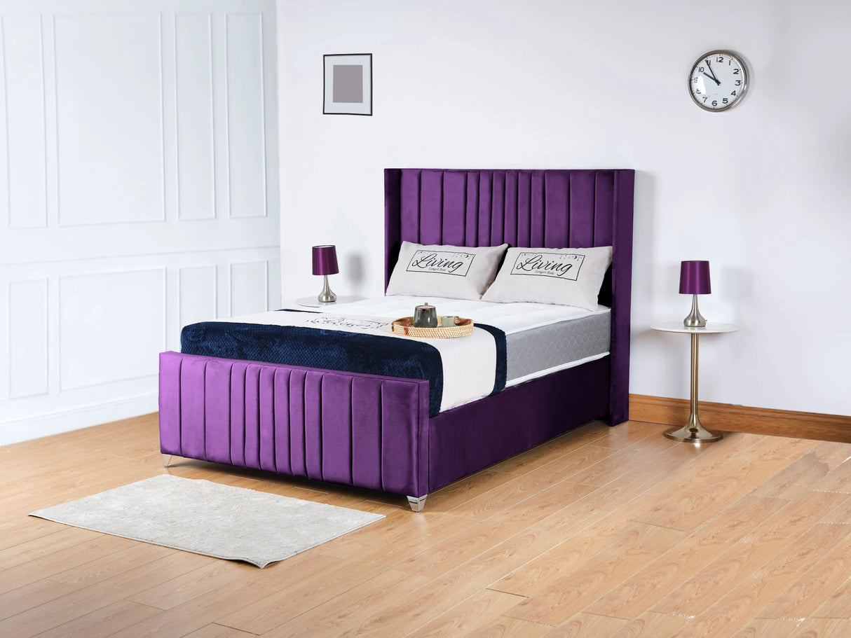 Balmoral Wingback Upholstered Bed