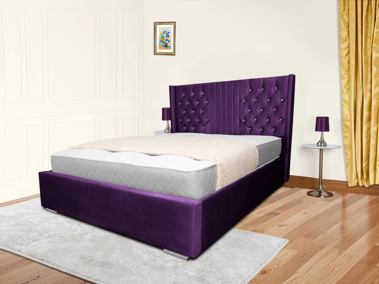 Middleton Wingback Upholstered Bed