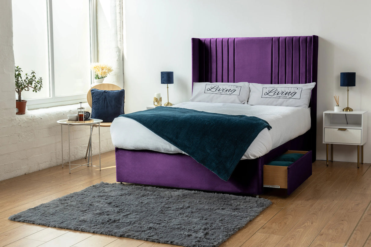 Skyline wingback Divan Bed