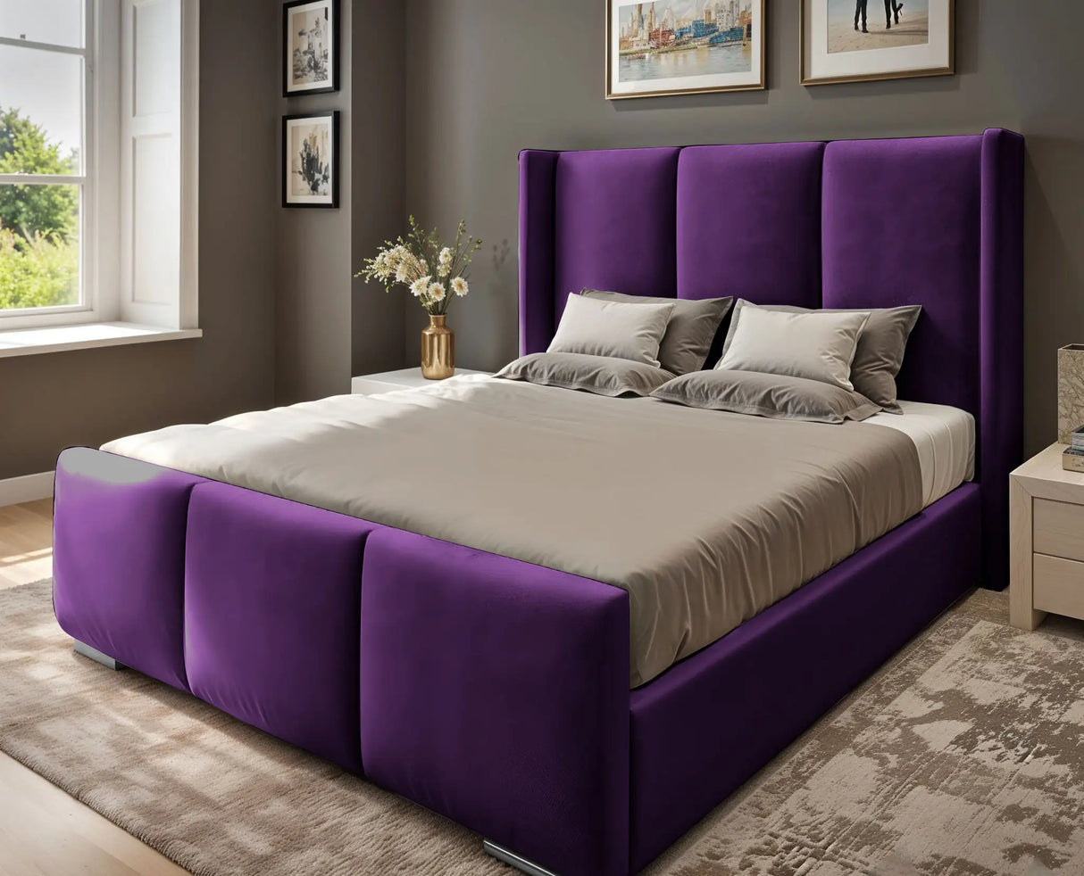 Miami wingback Upholstered Bed