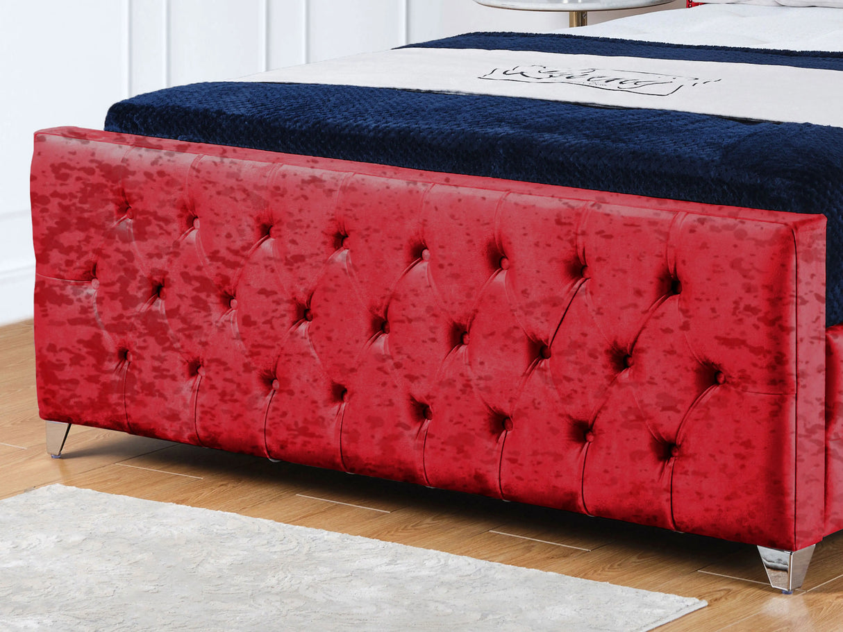 Kensington Wingback Upholstered Bed