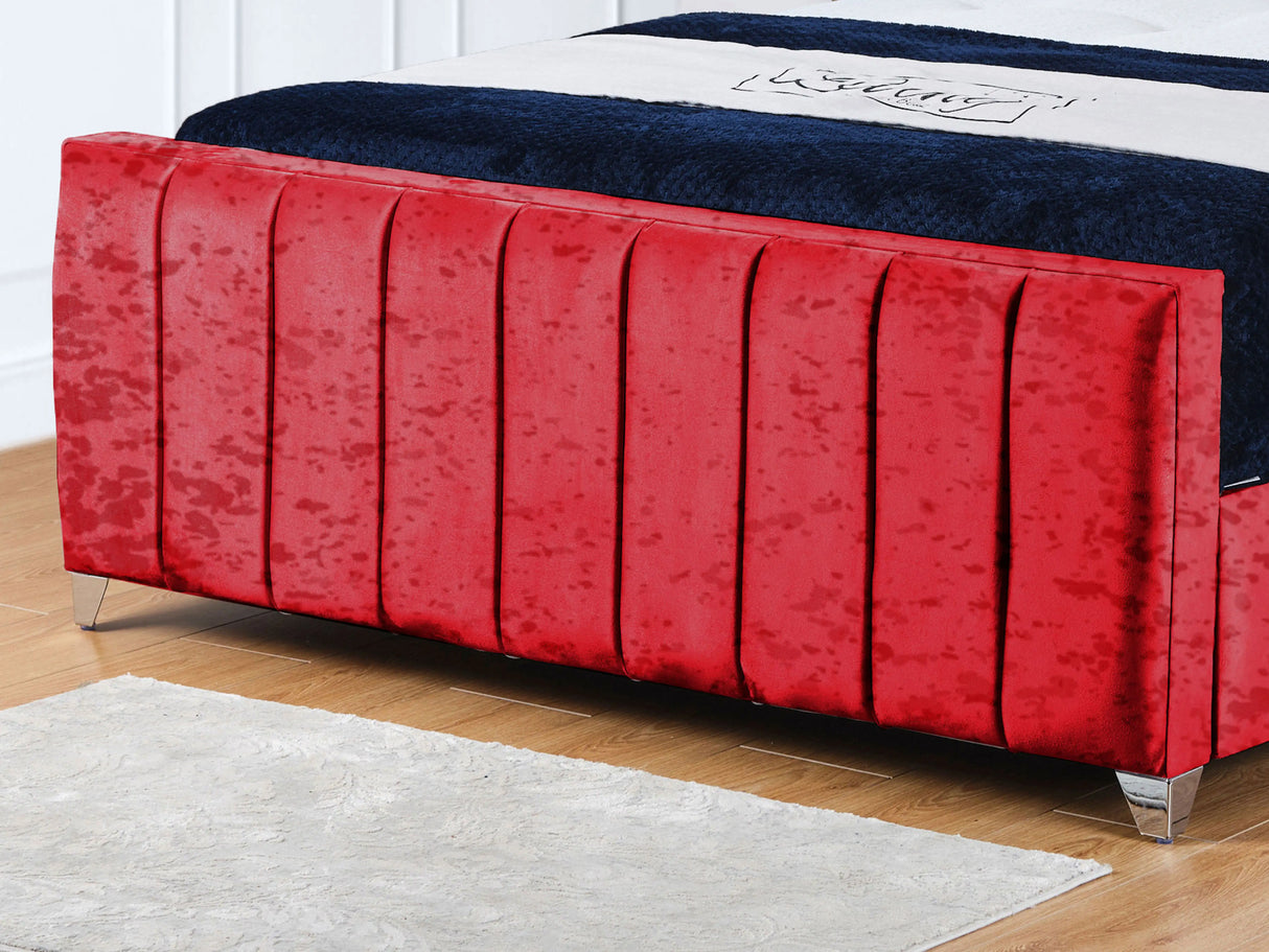 Empire Wingback Upholstered Bed