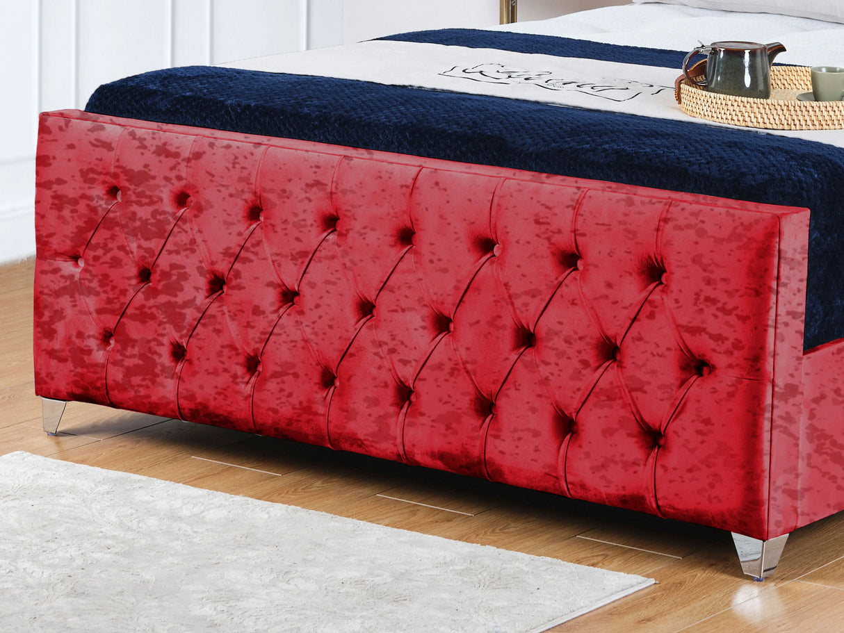 Windsor Wingback Upholstered Bed