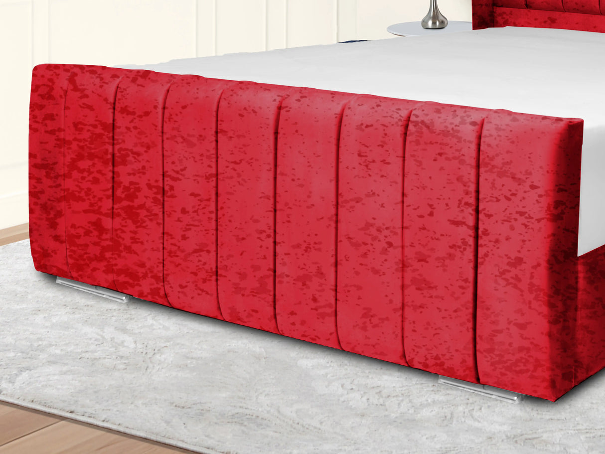 Sara Wingback Upholstered Bed