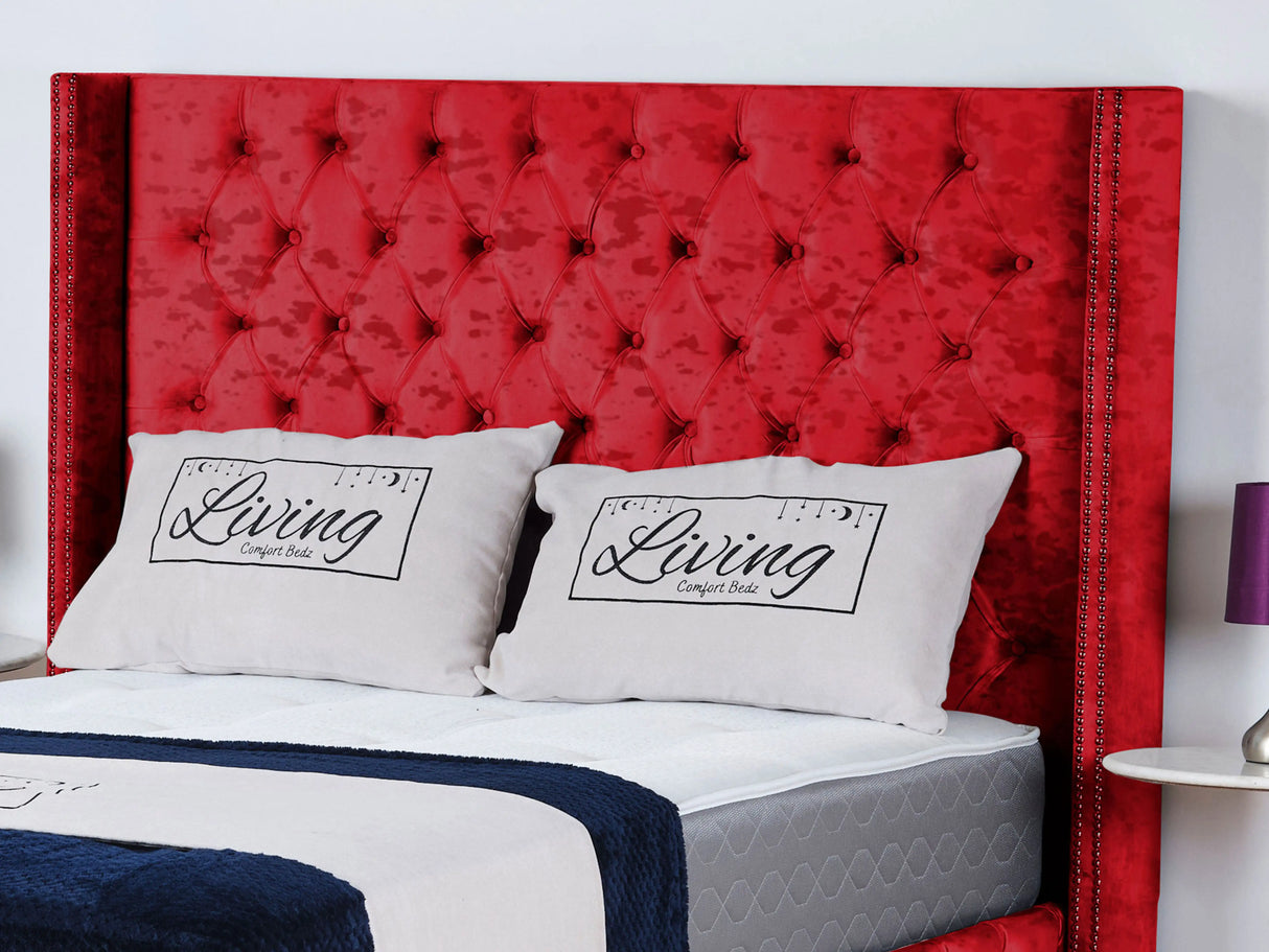 Kensington Wingback Upholstered Bed