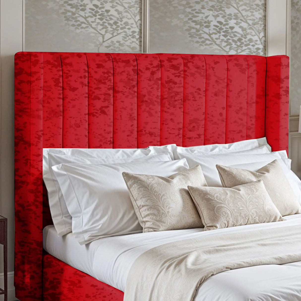 Barcelona Wingback Upholstered Bed