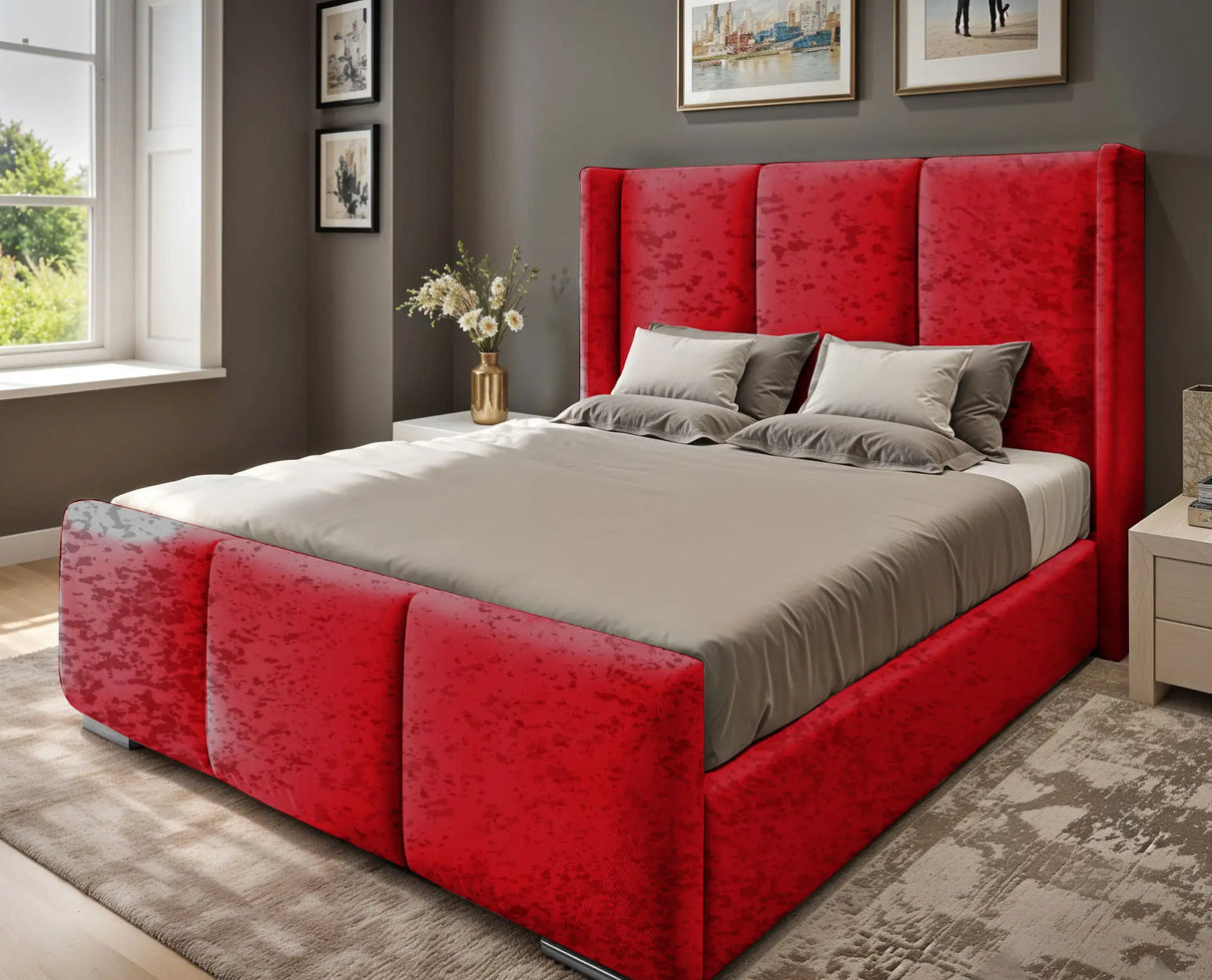 Miami wingback Upholstered Bed