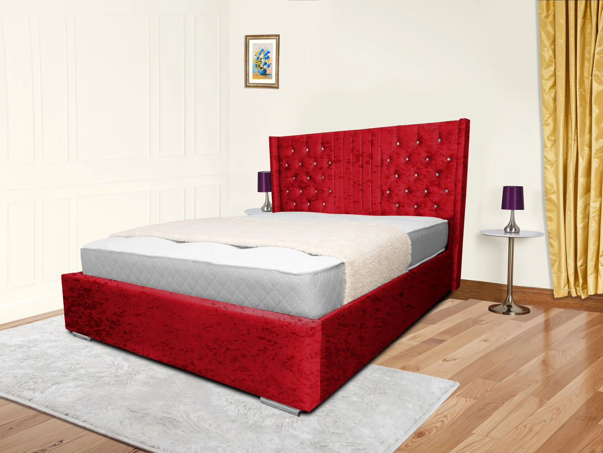 Middleton Wingback Upholstered Bed