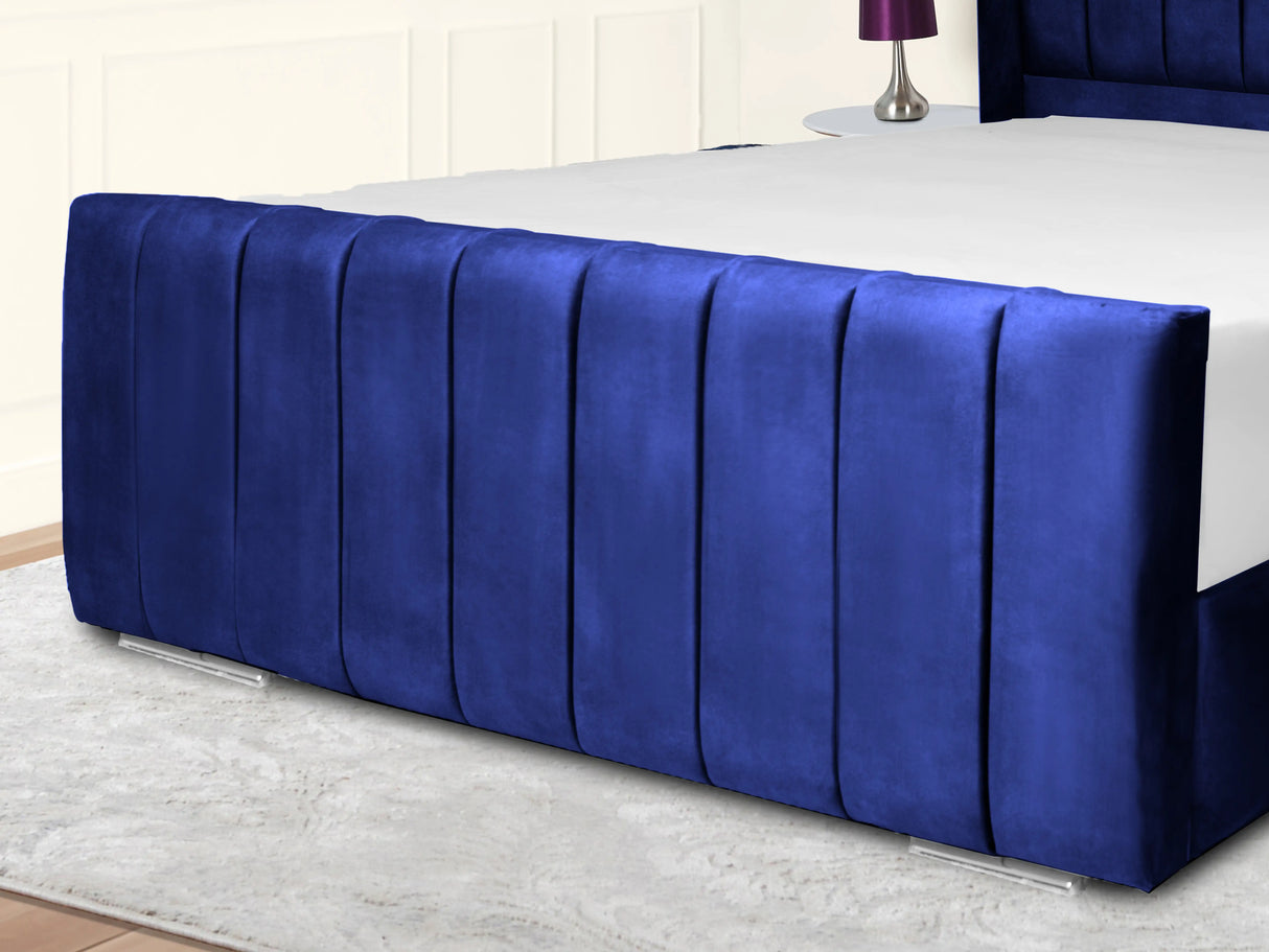 Sara Wingback Upholstered Bed