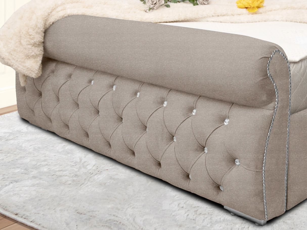 Swanzy Sleigh Upholstered Bed