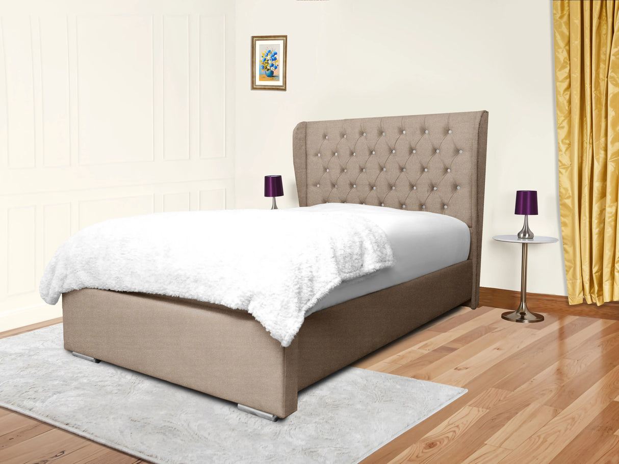 Cierra Wingback Upholstered Bed