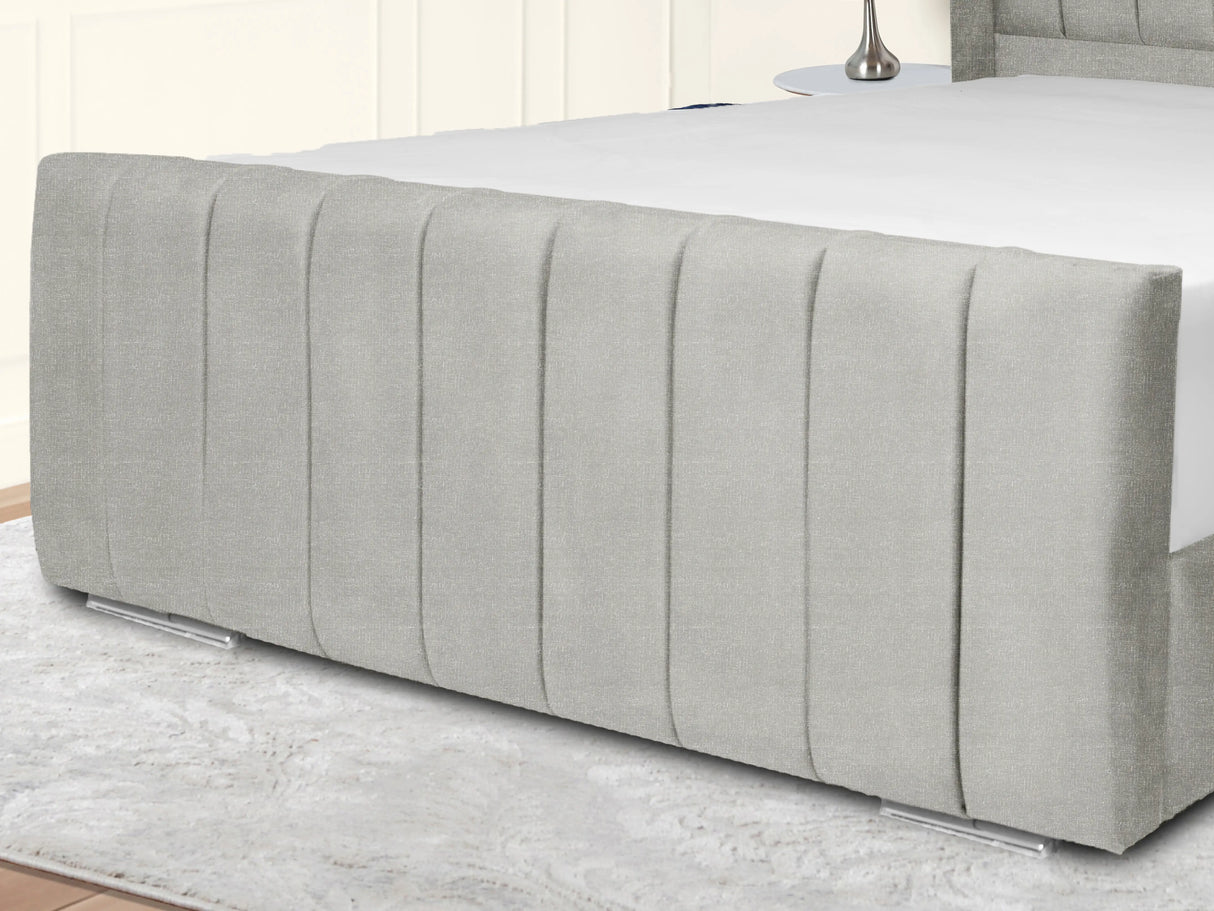 Sara Wingback Upholstered Bed