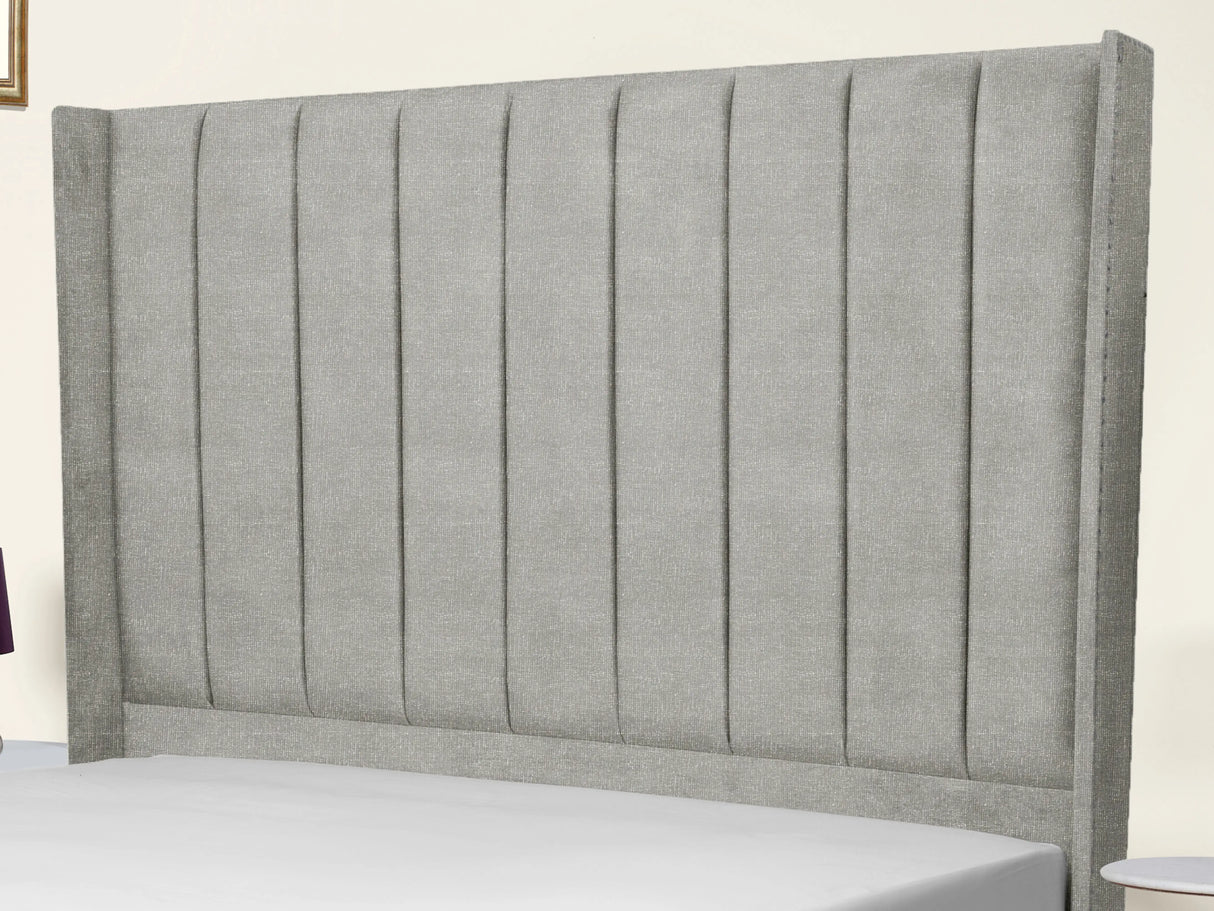 Sara Wingback Upholstered Bed