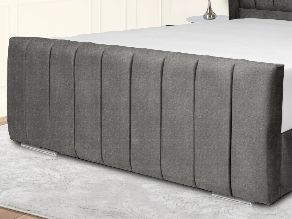 Sara Wingback Upholstered Bed