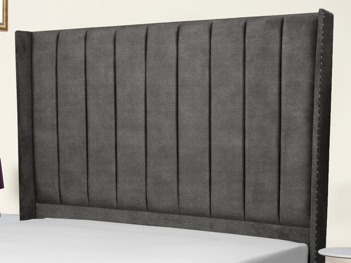 Sara Wingback Upholstered Bed