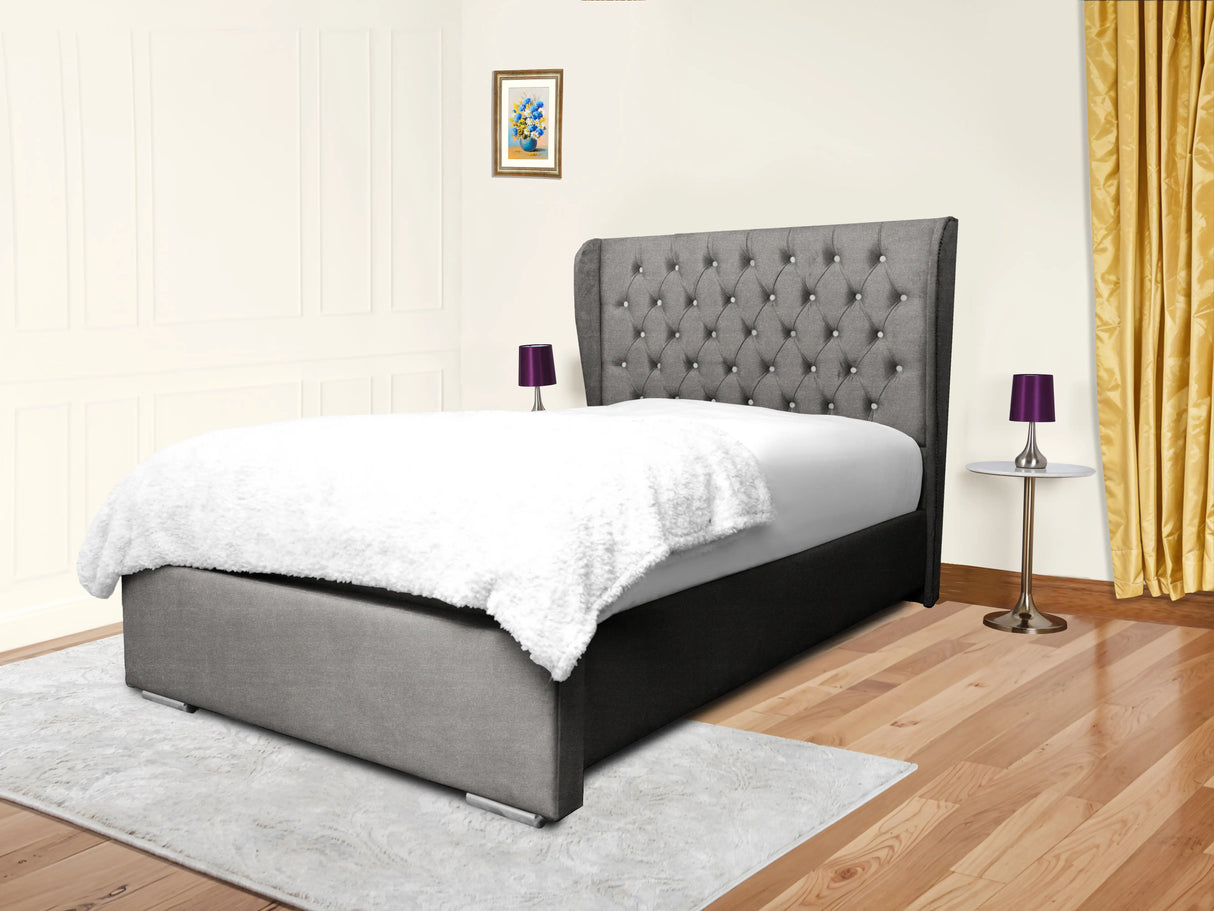 Cierra Wingback Upholstered Bed