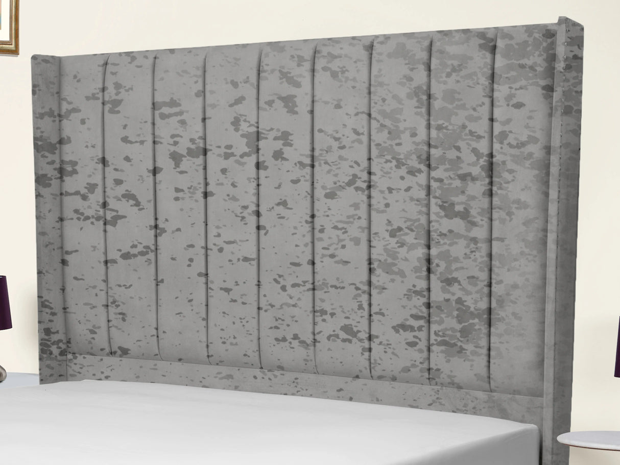 Sara Wingback Upholstered Bed