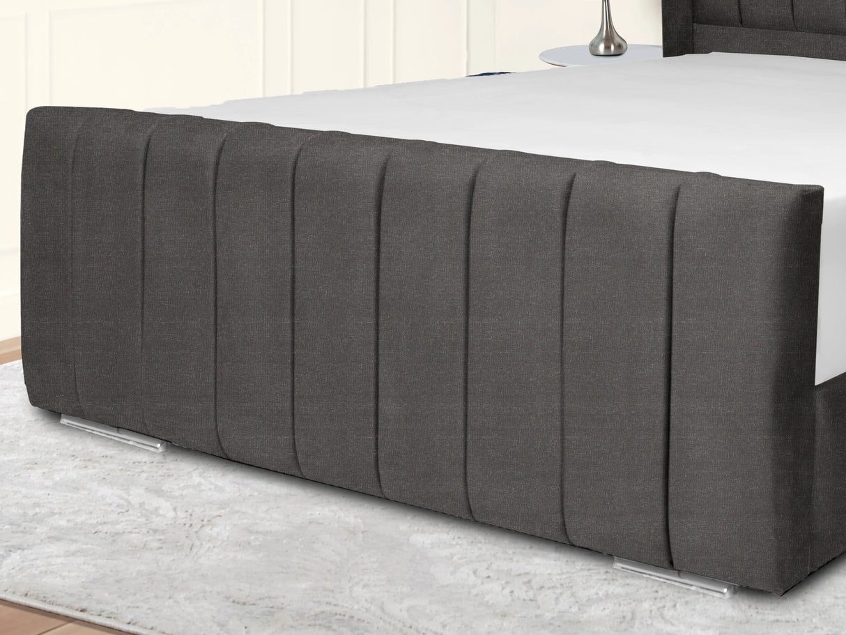 Sara Wingback Upholstered Bed