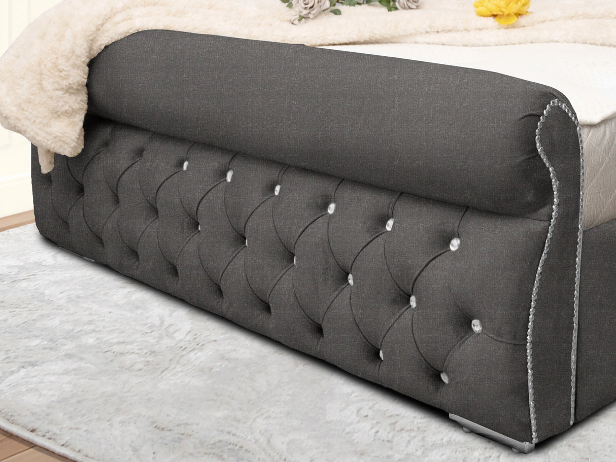 Swanzy Sleigh Upholstered Bed