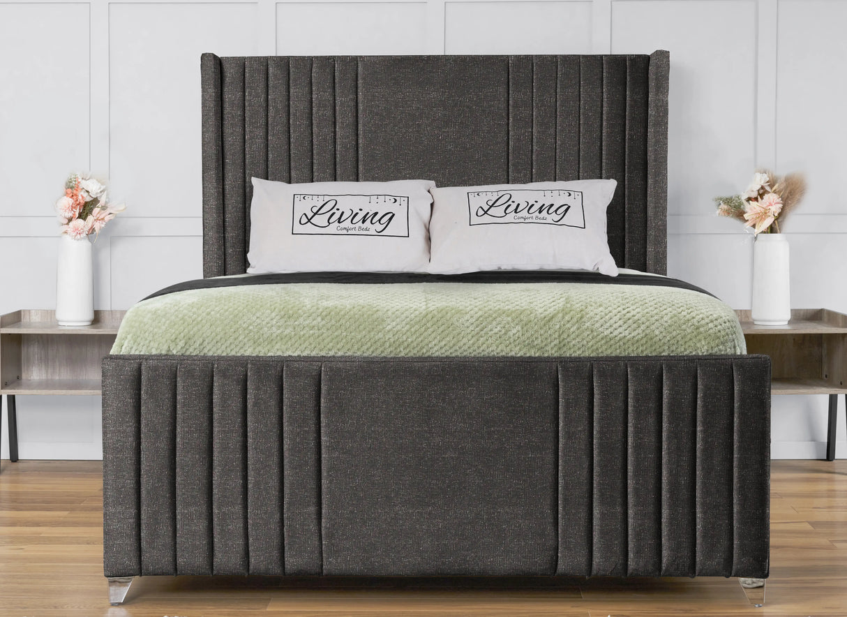 Elise Wingback Upholstered Bed