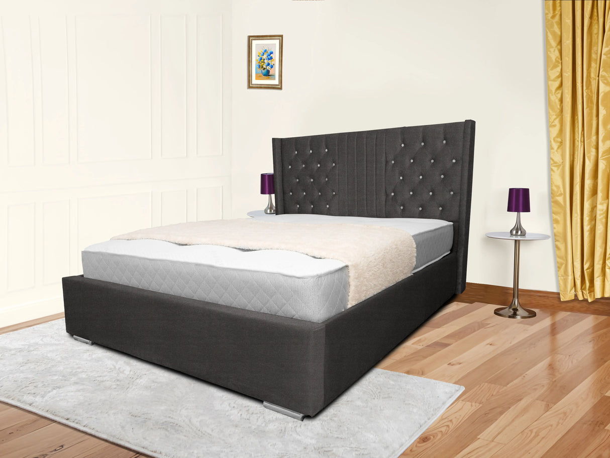 Middleton Wingback Upholstered Bed