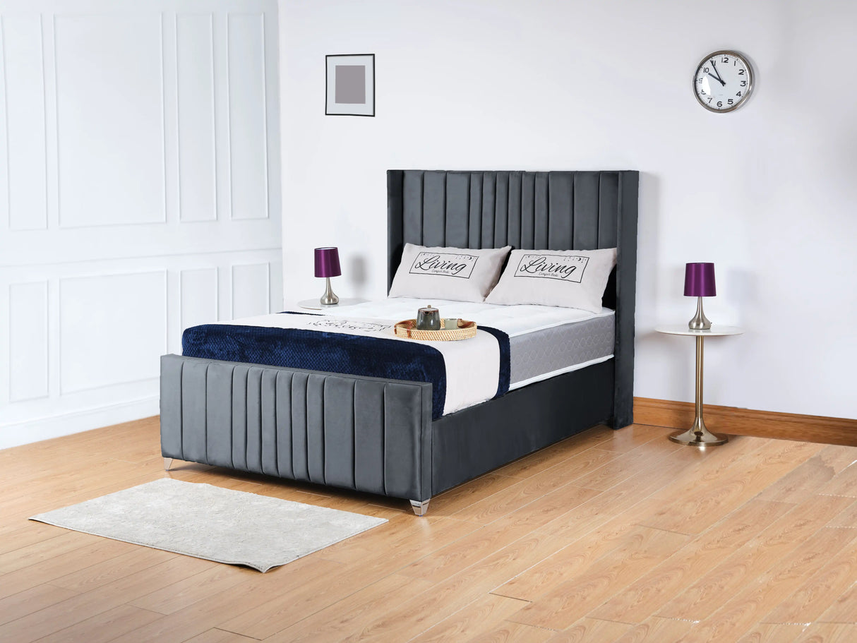 Balmoral Wingback Upholstered Bed