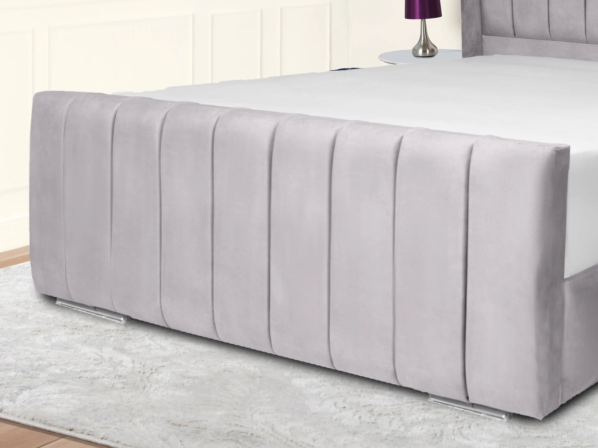 Sara Wingback Upholstered Bed
