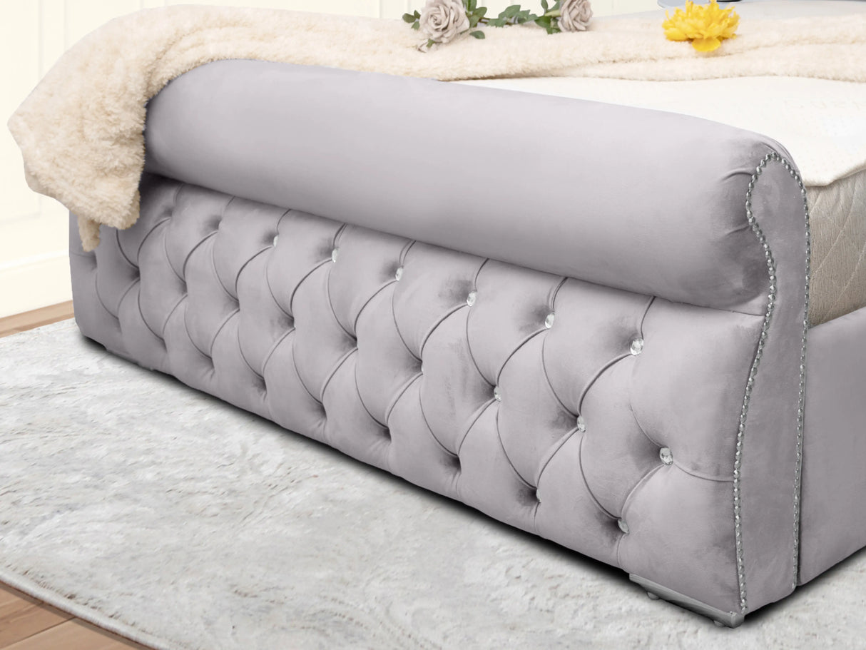 Swanzy Sleigh Upholstered Bed