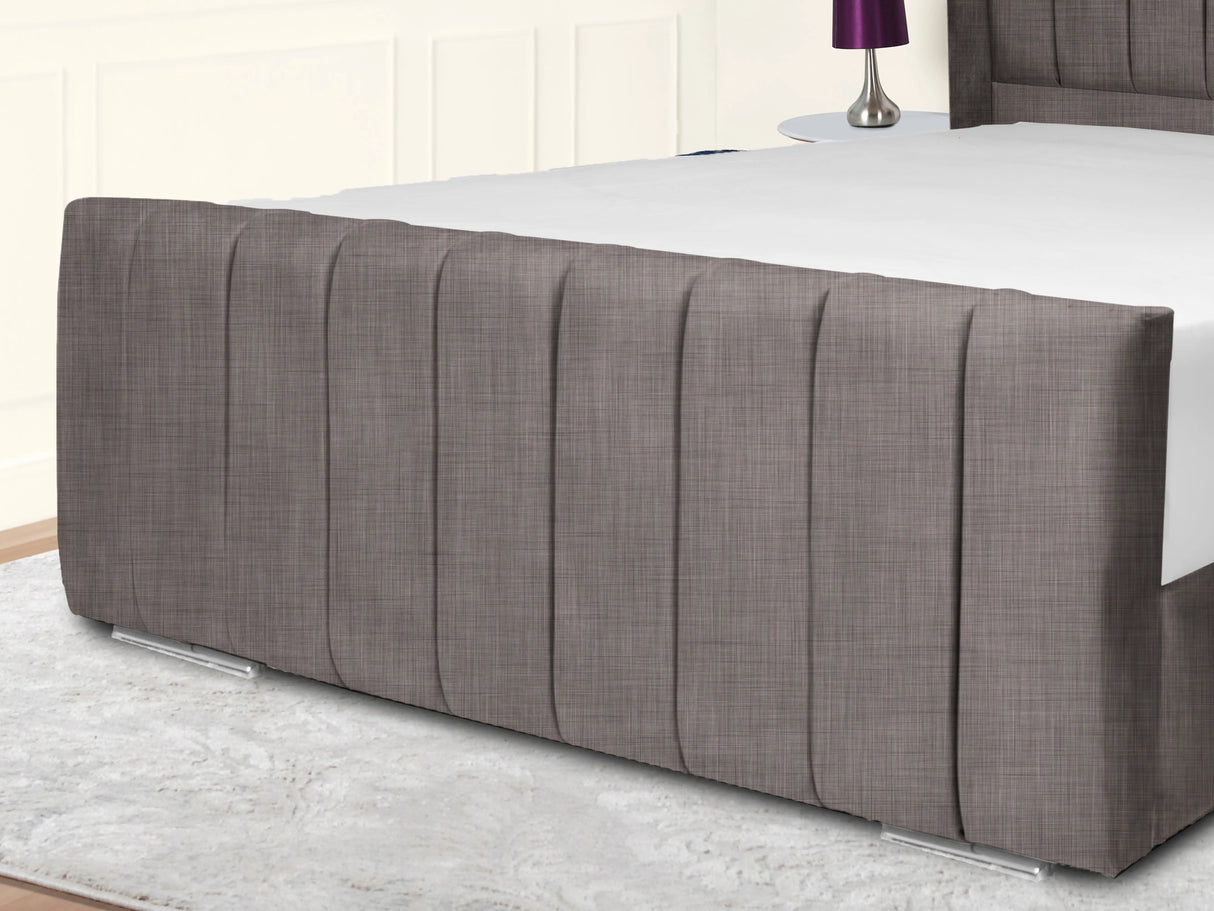 Sara Wingback Upholstered Bed