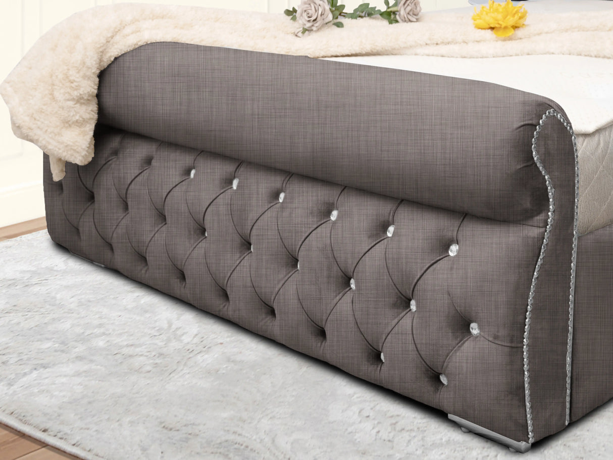 Swanzy Sleigh Upholstered Bed