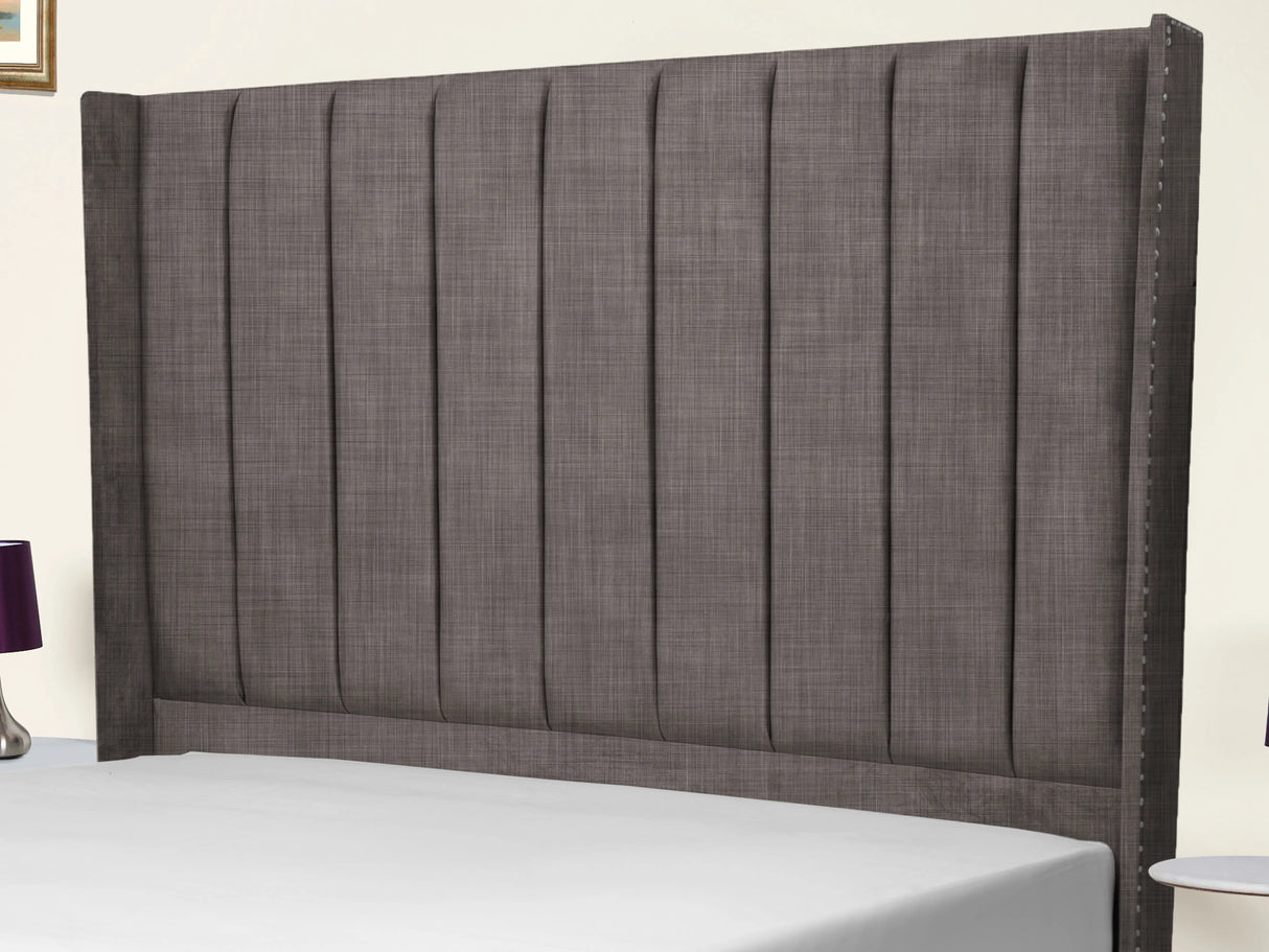 Sara Wingback Upholstered Bed