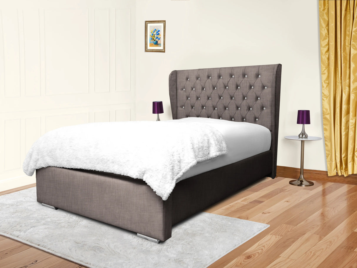 Cierra Wingback Upholstered Bed